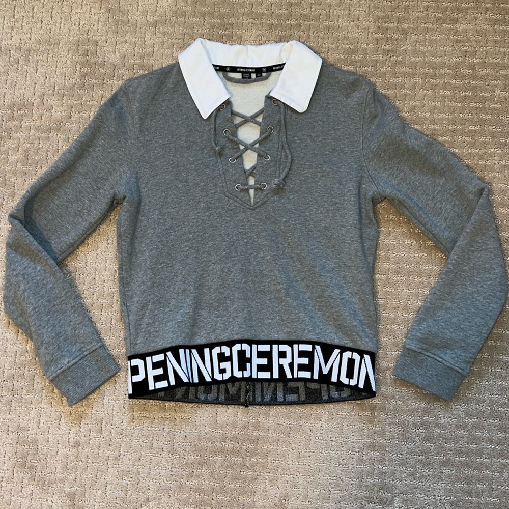Opening Ceremony collared sweatshirt